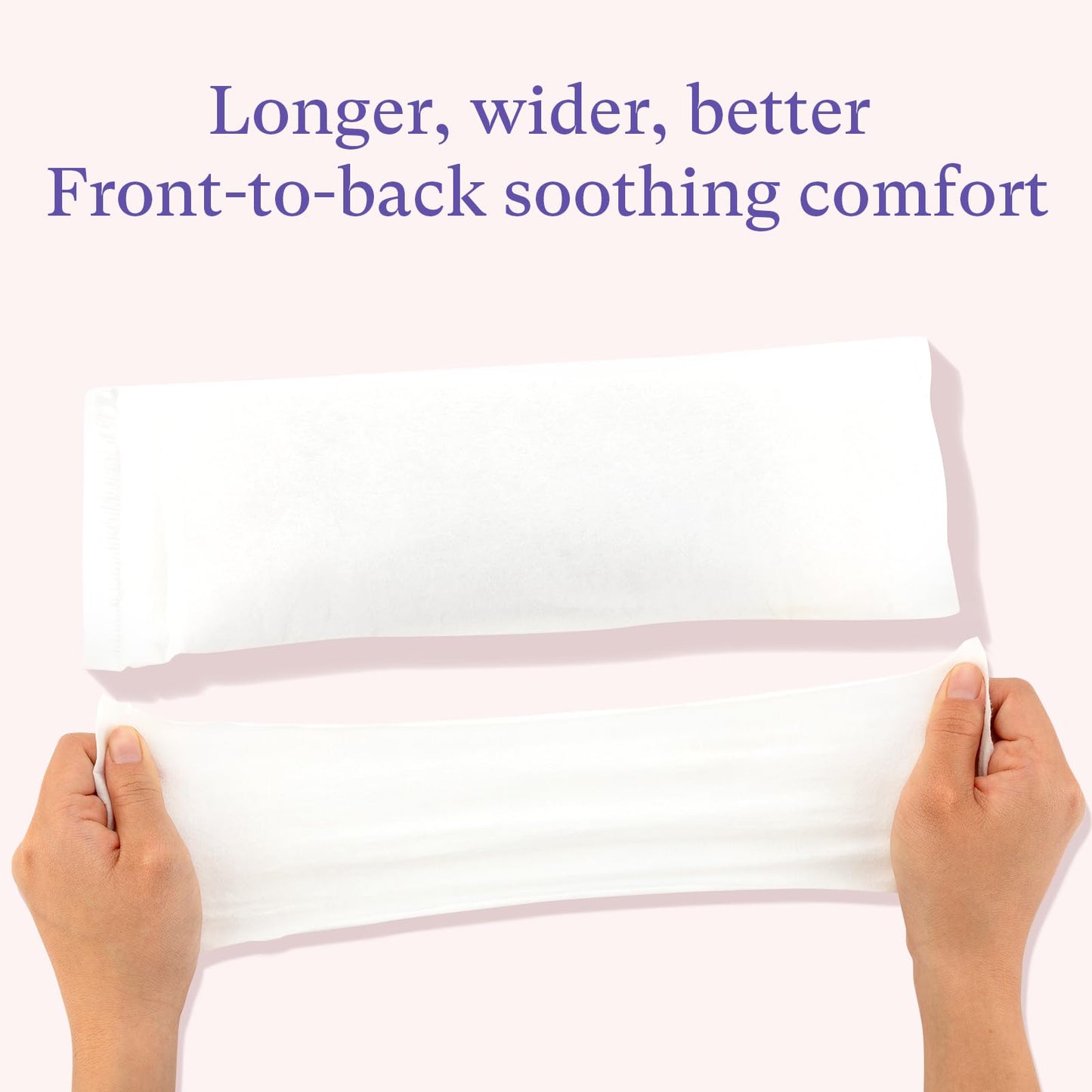 PurComfy Perineal Cooling Pad Liners, Witch Hazel Long Pad Liners for Postpartum Care, Postpartum Essentials for Pain Relief After Birth - 24 Count