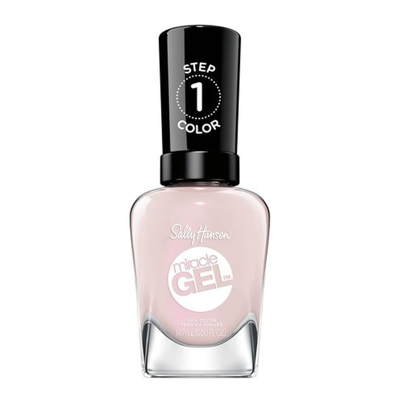 Sally Hansen Miracle Gel™, Travel Seekers First Glass, Long Lasting, Gel-Like Formula, No UV Lamp Needed, Pink Nail Polish, Pack of 2