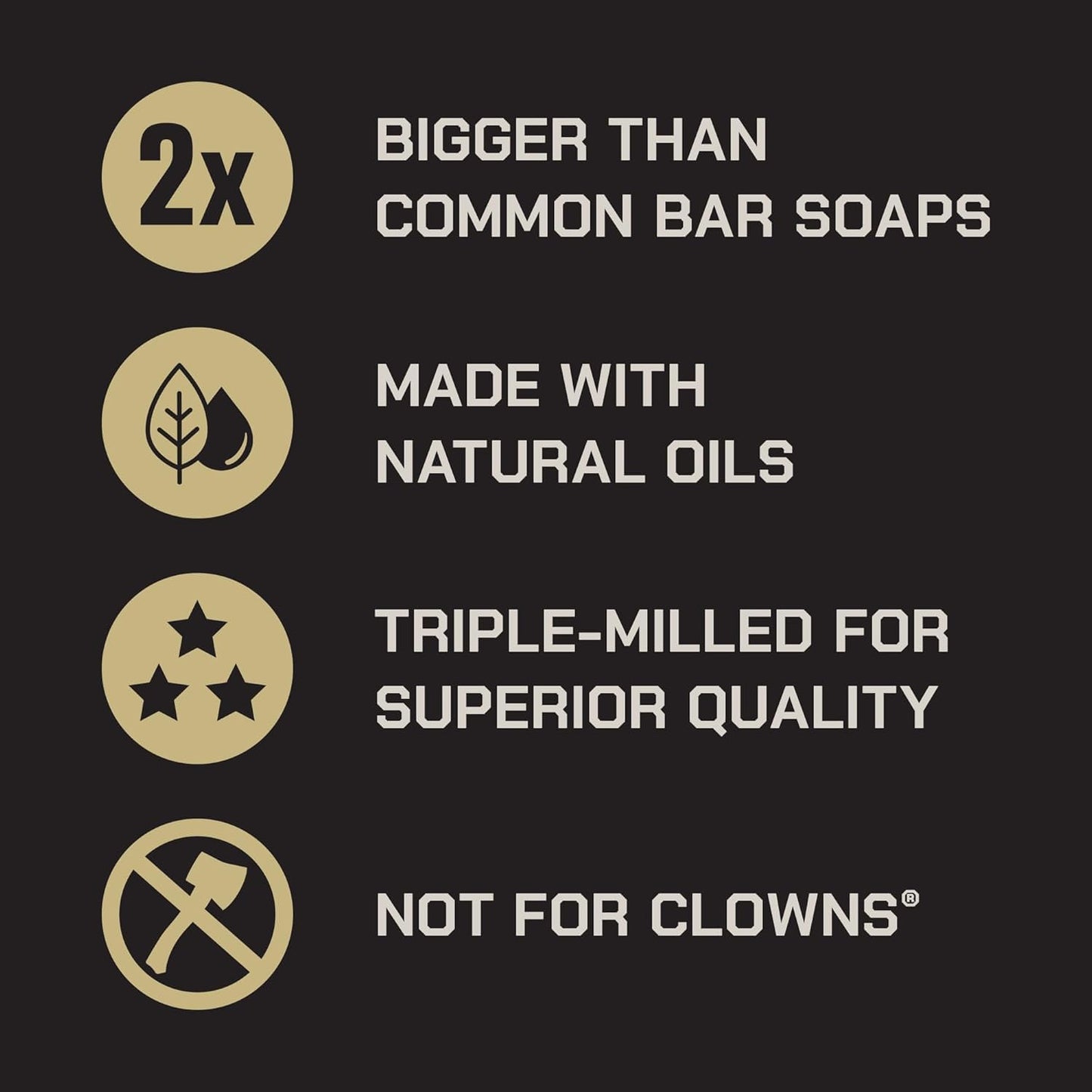 Duke Cannon Supply Co. Extra Large Bar Soap - Men's Natural Bar Soap With A Masculine Scent - Big American Bourbon USA-Made Soap - All Skin Types - Hydrating Big Brick of Soap - Bourbon,10 oz