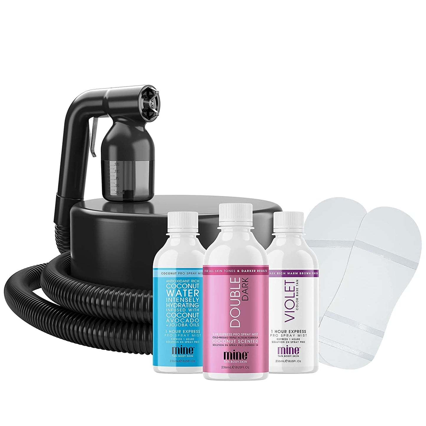 MineTan Elite Esthetician Professional Spray Tan Kit | Ultra Fine Tanning Pro Mist | Lightweight Equipment | Ideal for both Salons & Mobile Tanners | Airbrush Skin Finish