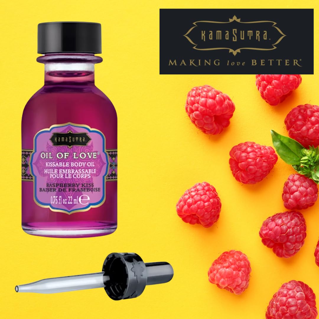 Kama Sutra Oil of Love Raspberry Kiss, 0.75 Fluid Ounce