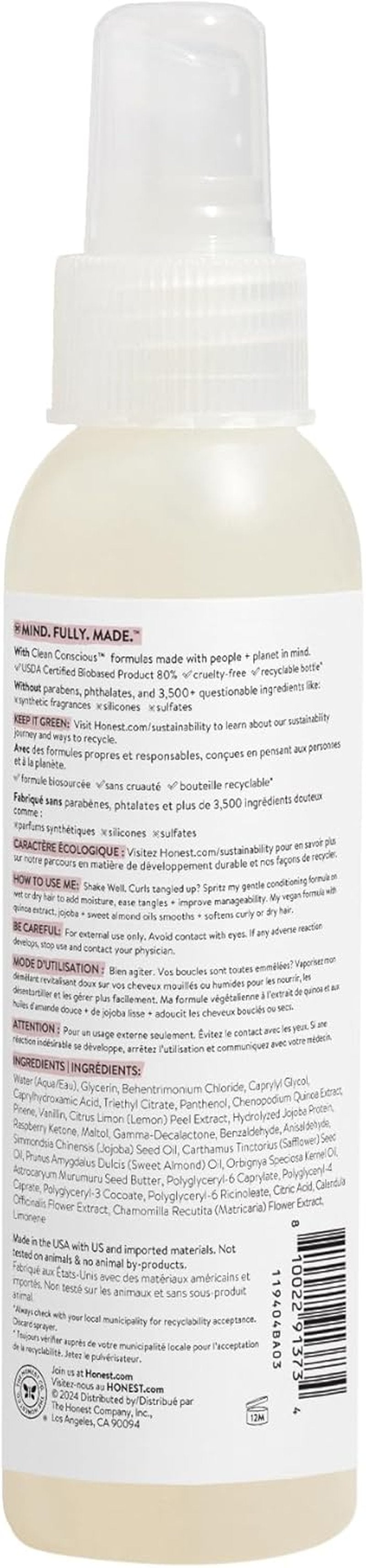 Conditioning Hair Detangler Spray Variety Pack - Tear-Free & Hypoallergenic | Lavender, Citrus Vanilla, Sweet Almond | 4 fl oz Each (Pack of 3)
