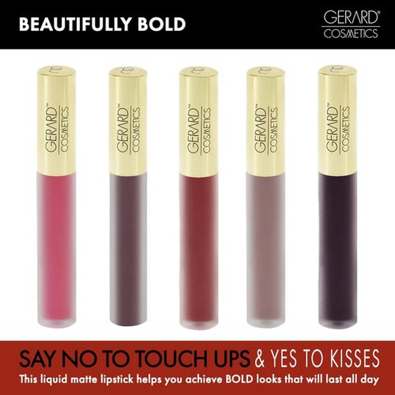 Gerard Cosmetics HydraMatte Liquid Lipstick Knight Rider | Raven Lipstick with Matte Finish | Long Lasting and Non-Drying | Super Pigmented Fully Opaque Lip Color