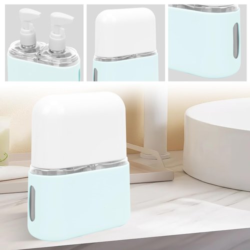 Skycase Travel Bottles, Travel Size Toiletries - Leak Proof Refillable Tsa Approved Travel Bottles, 2 in 1 Travel Containers with Labels and Funnel Airplane Accessories Kits for Lotion Liquid - Blue