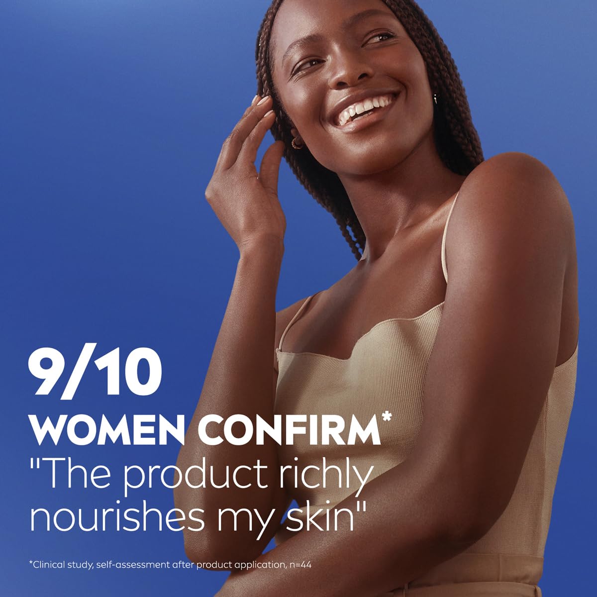 NIVEA Essentially Enriched Body Lotion for Very Dry Skin with Hyaluronic Acid, Almond Oil and Deep Nourishing Serum, 72-Hour Body Moisturizer, 2.5 Fl Oz Bottle