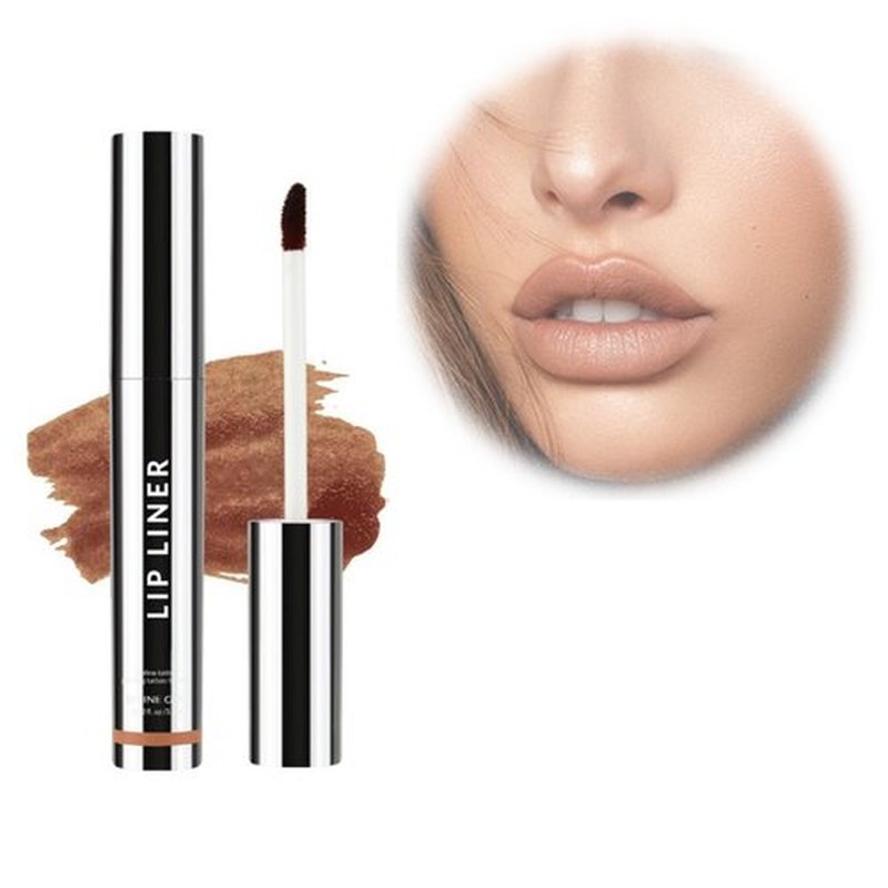 Qorva Peel off Lip Liner Stain, Qorva Lipstick, Timbersonic Peel off Lip Stain, Lip Stains for Women, Matte Nude Lip Tattoo Liner, Lip Stain Peel off Long Lasting Waterproof (Light Brown)