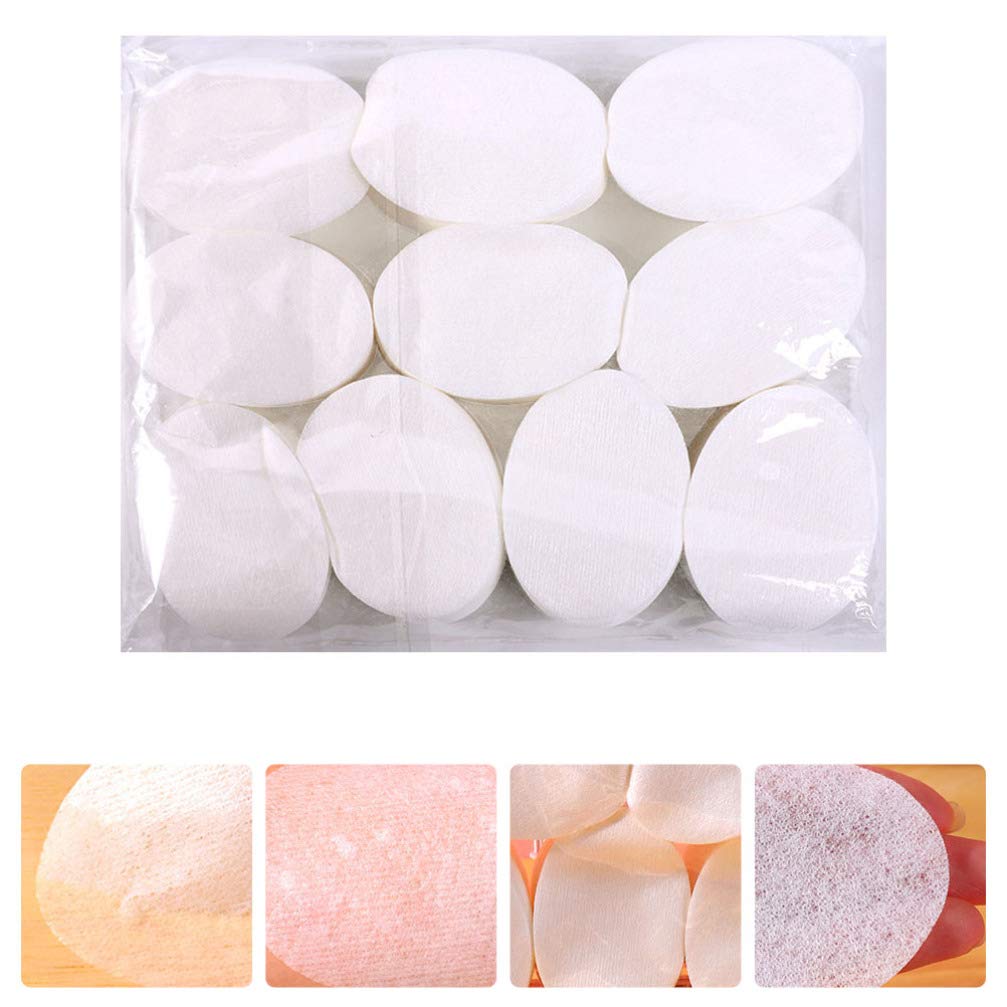 Lurrose Eye Covers For Facials: 1000pcs Oval Eye Cover Sheet - Disposable Non Woven Cotton Skin Care Cosmetic Facial Paper Sheet Toner Lotion Paper