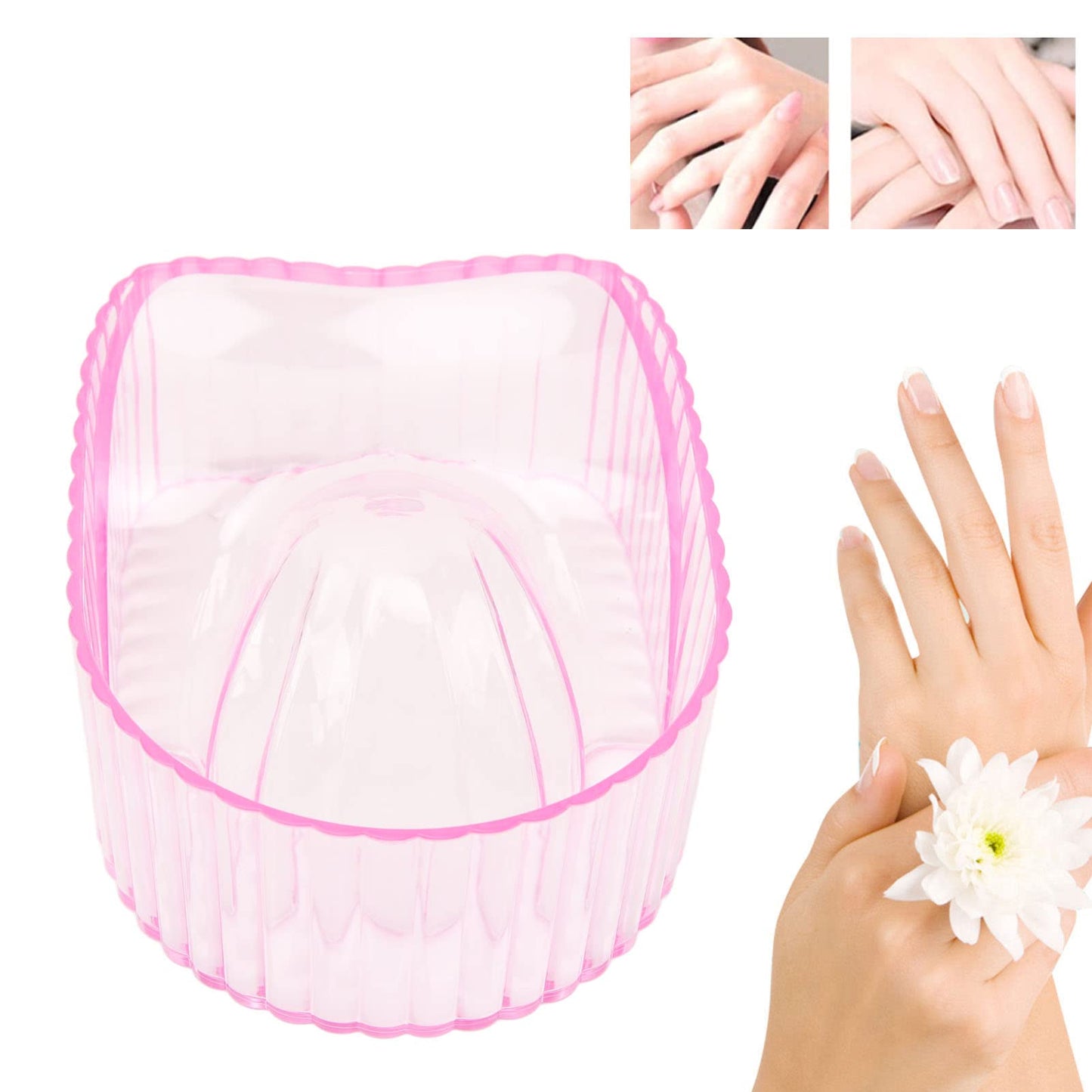 Acrylic Nail Manicure Soaker Tray - Ergonomic Design for Softening Dead Skin, Ideal for Beauty Salons - Durable & Comfortable to Use