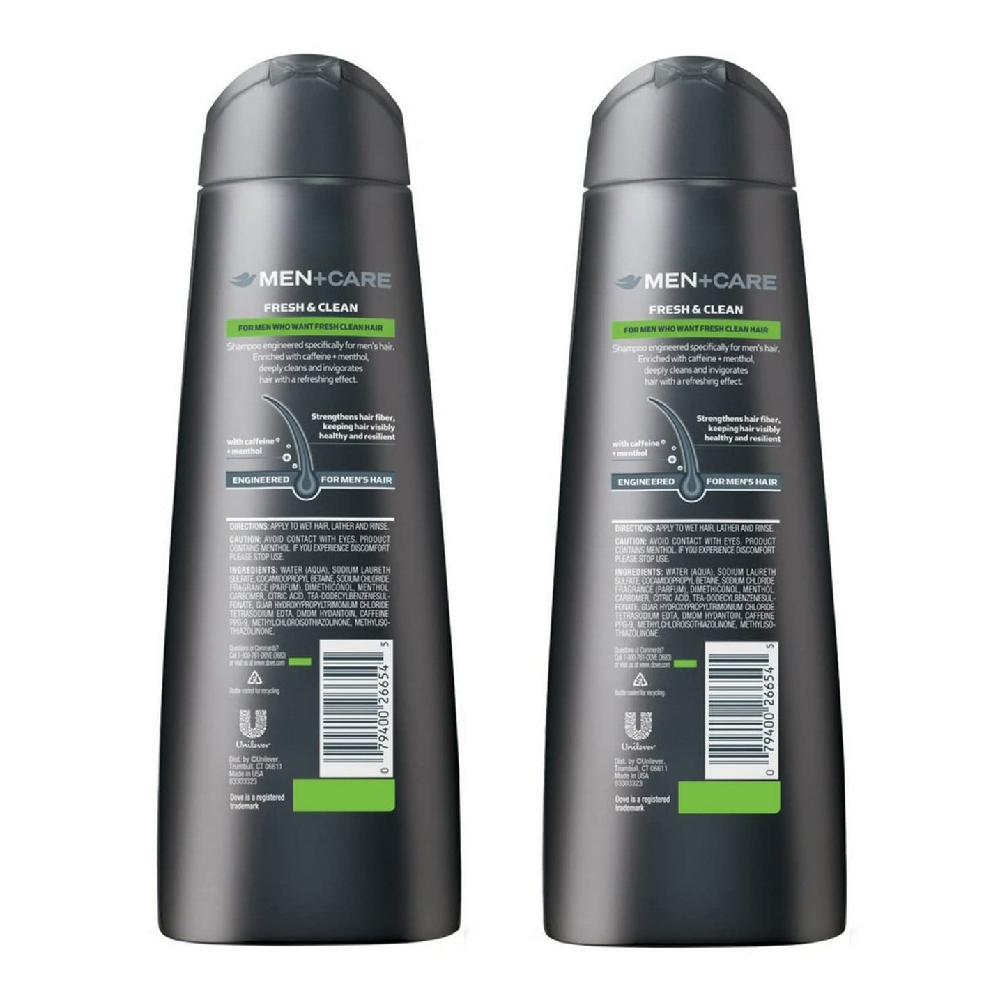 Dove Men+Care 2 in 1 Shampoo and Conditioner, Fresh and Clean (40 oz Club Size)
