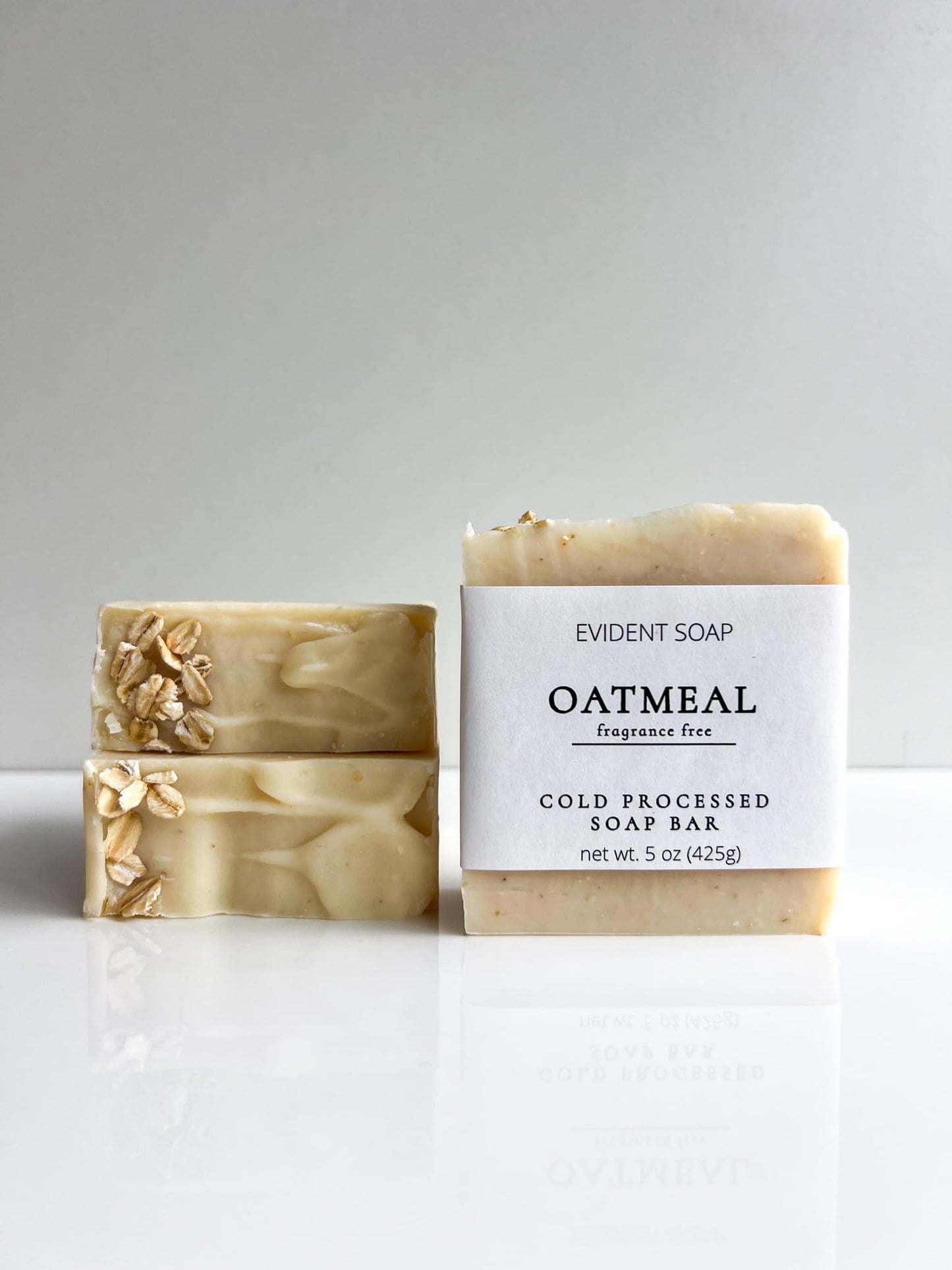 Oatmeal Soap Bar – Fragrance Free Cold Process Soap – Gentle Cleanse, made with Shea Butter & Olive Oil – Handmade Small-Batch Face & Body Bar, made with collodial oatmeal