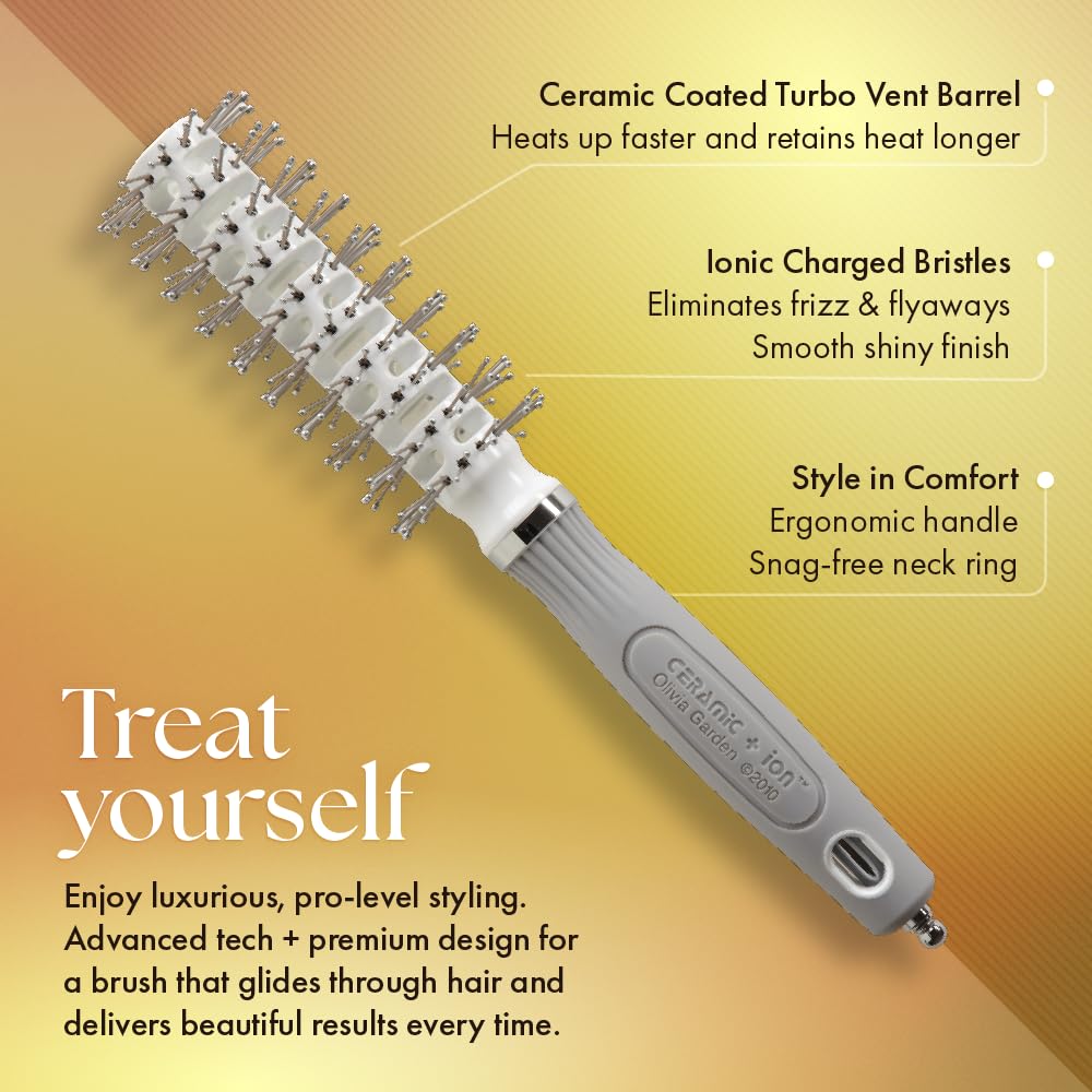 Olivia Garden Ceramic + Ion Turbo Vent Pro Hair Brush
