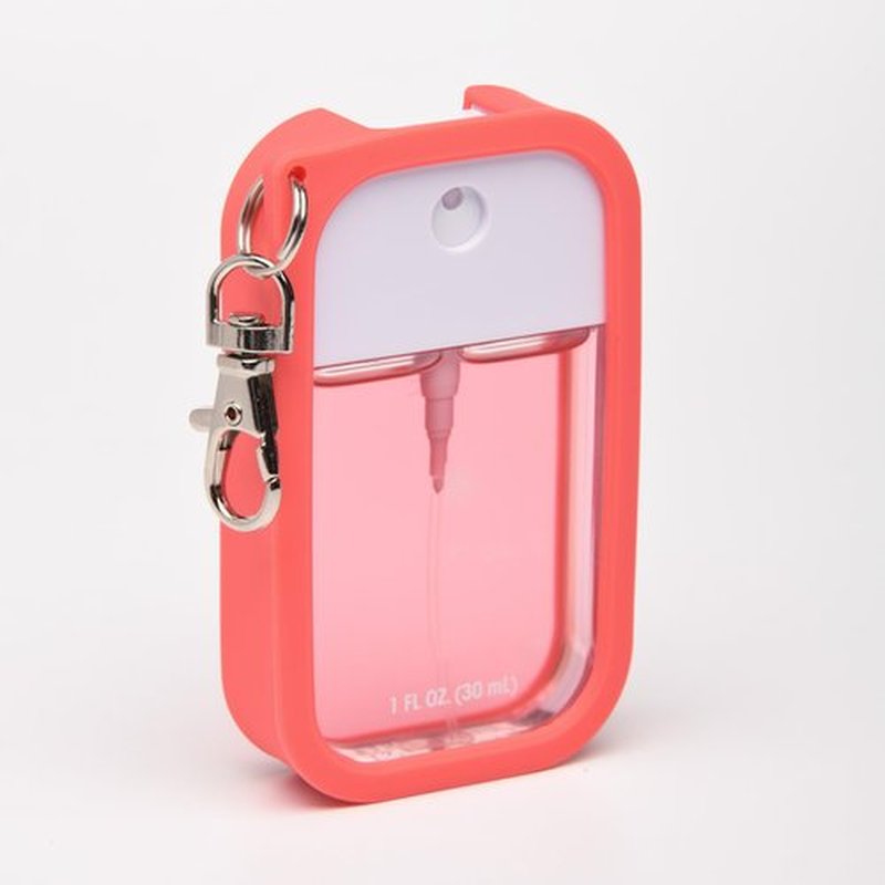 Paradise Curated Silicone Case Compatible with Touchland Hand Sanitizer Spray, Power Mist and Glow Mist 1 fl oz - Hot Watermelon
