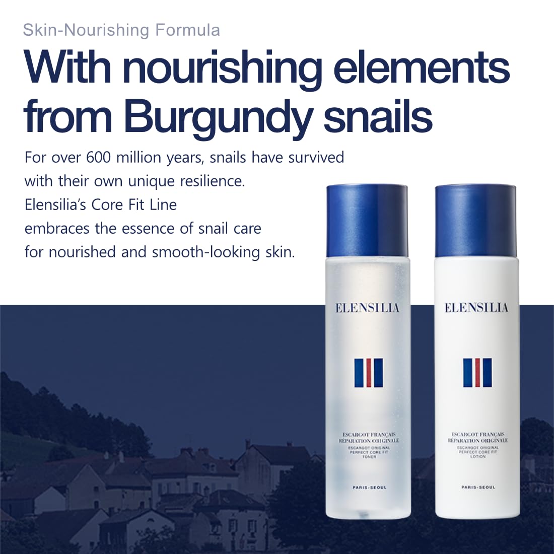 Elensilia Escargot Original Perfect Core Fit Toner, 150ml (5.07oz) – Hydrating & Rejuvenating Toner for Smooth, Balanced Skin