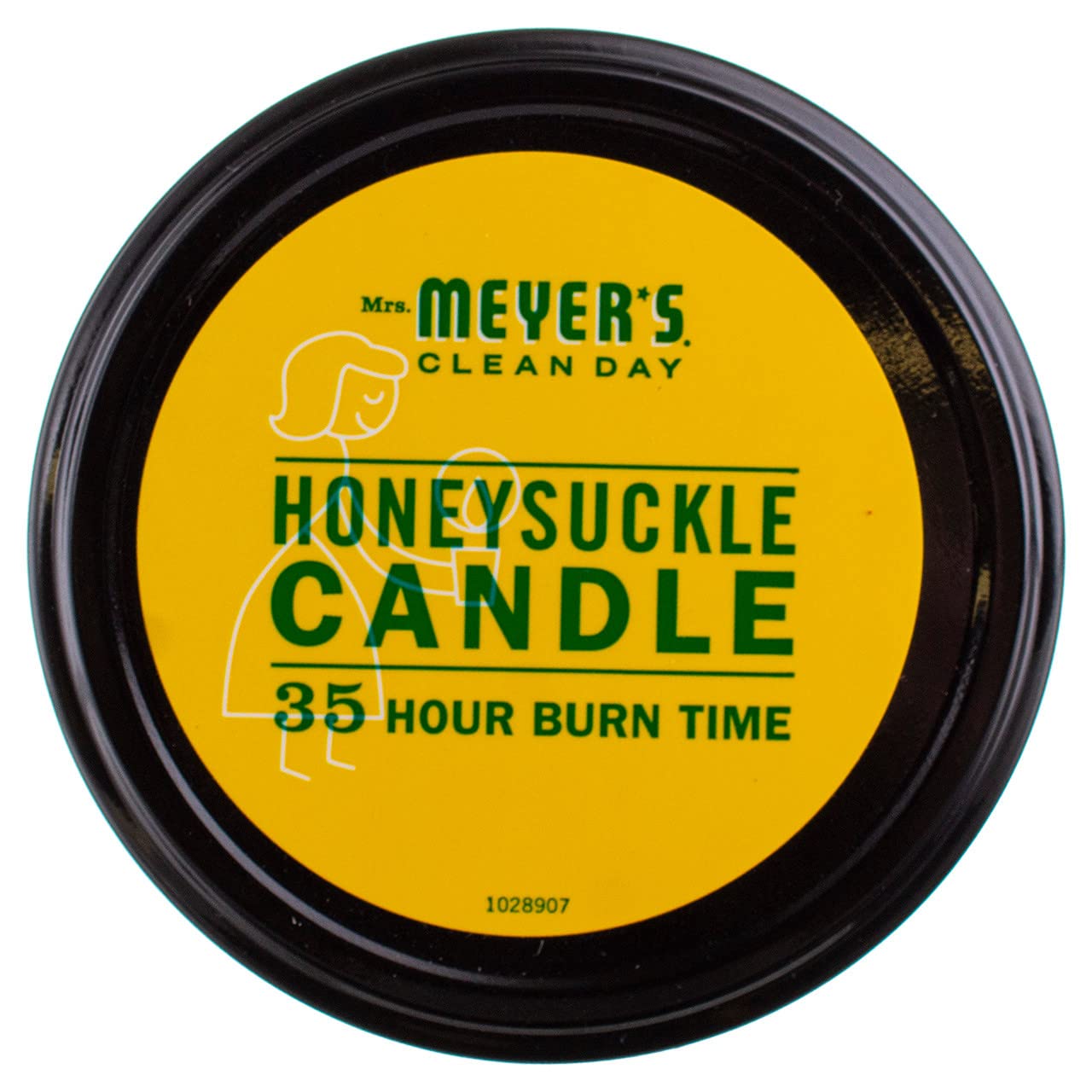 MRS. MEYER'S CLEAN DAY Aromatherapy Candle, 35 Hour Burn Time, Made with Soy Wax and Essential Oils, Honeysuckle, 7.2 Oz, Pack of 2