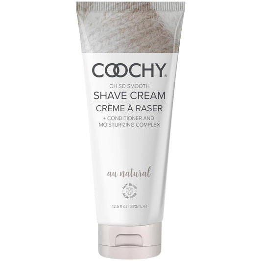Coochy Shave Cream - Moisturizing Shave Lotion - Gentle Intimate Shaving Cream - For Bikini Area, Underarms, Legs & More - Rash-Free, Hydrating Formula - Au Natural, 12.5 oz