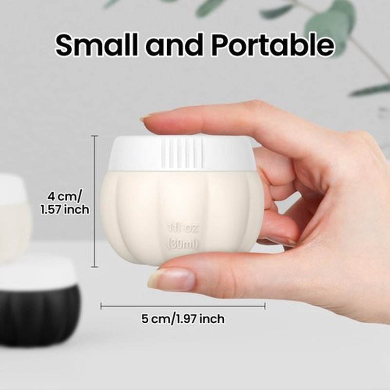 Ruinovate Tsa Travel Containers for Toiletries Leak Proof 1OZ, Silicone Travel Jars with Lids for Creams, Mini Travel Bottles for Toiletries Tsa Approved, Lotion Travel Size Containers for Toiletries