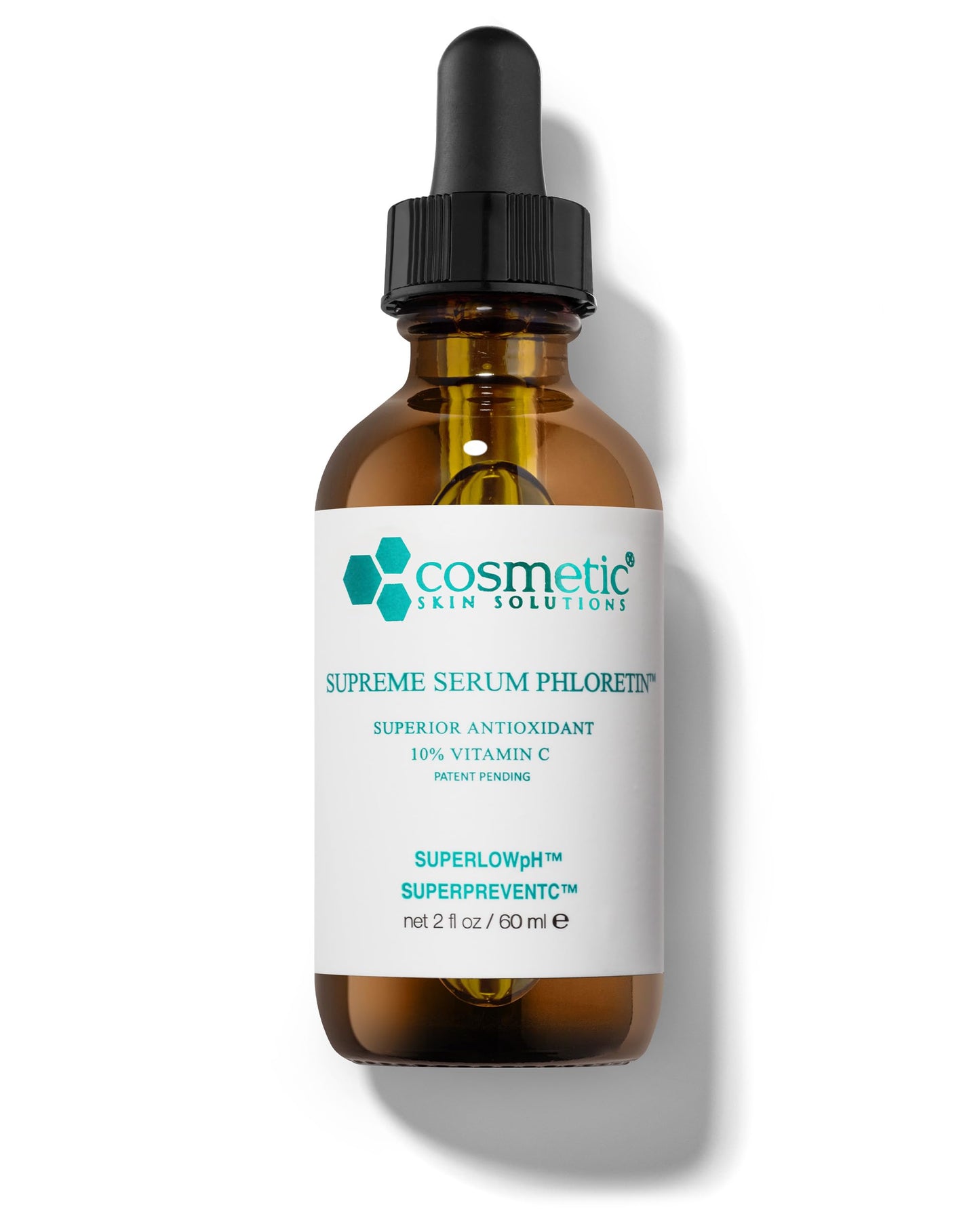 Supreme Serum Phloretin – Vitamin C & Phloretin Antioxidant Formula with Hyaluronic Acid & Glutathione – Anti-aging, Firming & Hydrating Face Treatment for Radiant, Even Skin Tone – 2 fl oz