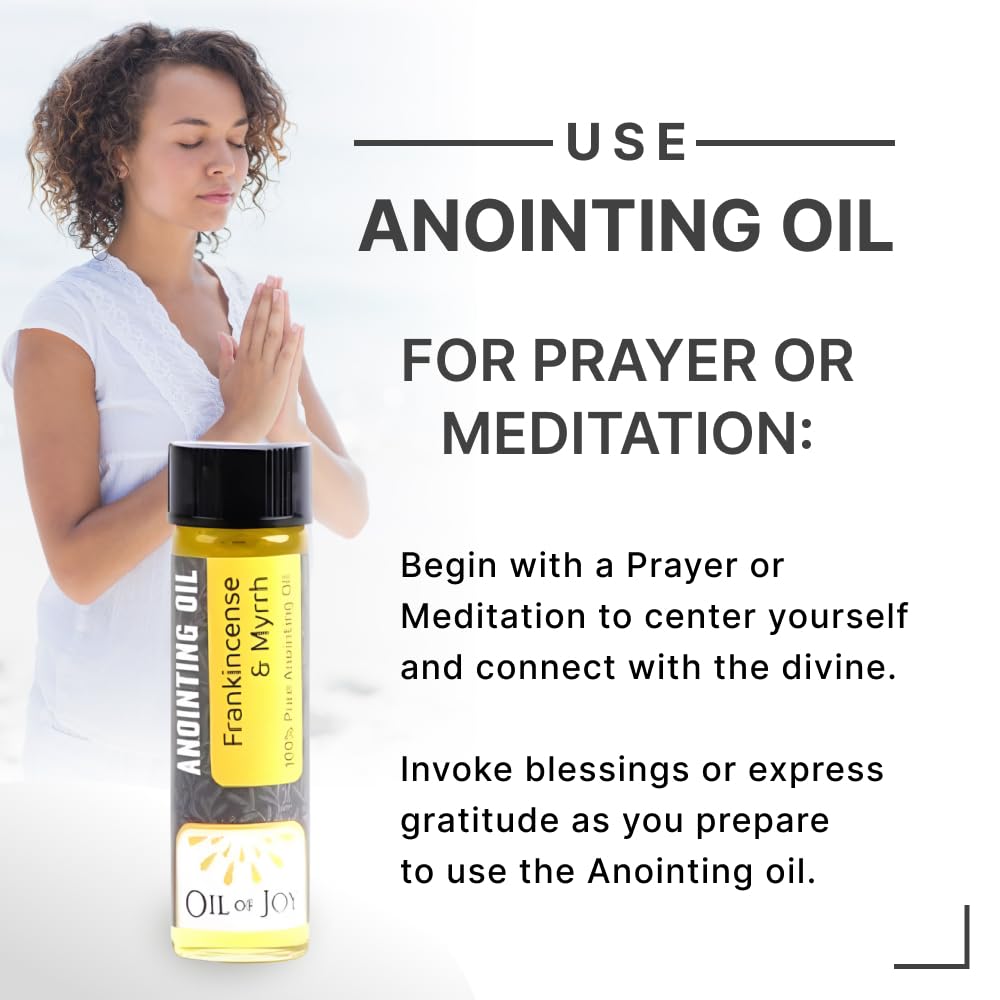 Swanson Christian Products Anointing Oil - Frankincense and Myrrh - 1/4 Ounce - Package of 6