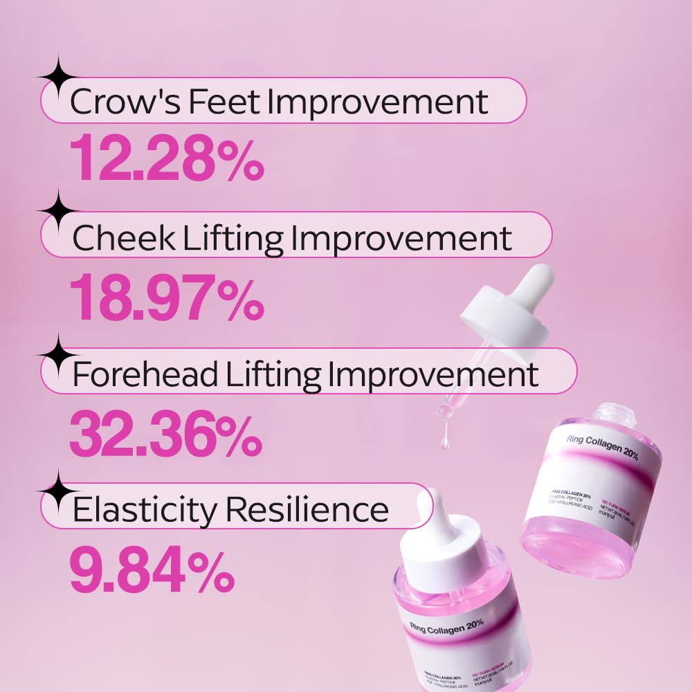 EUNYUL Ring Collagen 20% Face Serum (1.18 fl.oz / 35ml) – Korean Collagen Serum with 200,000ppm Collagen, Peptides & Niacinamide, Hydrating & Firming Skin Care