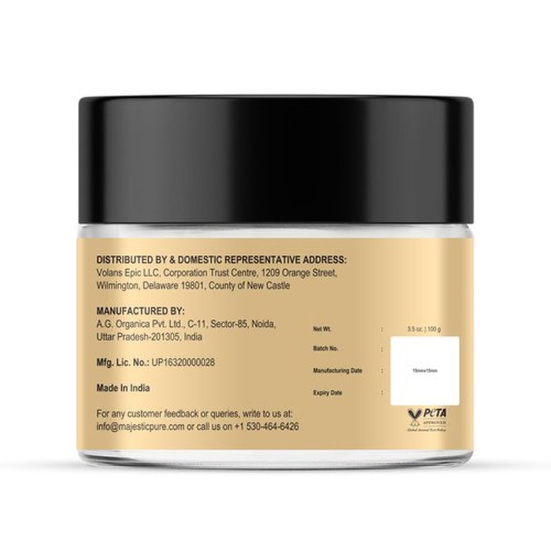 Majestic Pure Batana Butter for Hair & Scalp Nourishment, Strengthening, Nourishing, Voluminizing - Non GMO Verified, 3.5 Oz