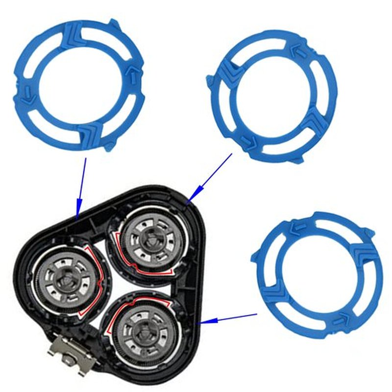 SH50 Replacement Heads for 5000 Series with Blade Retaining Rings 3-pc Pack