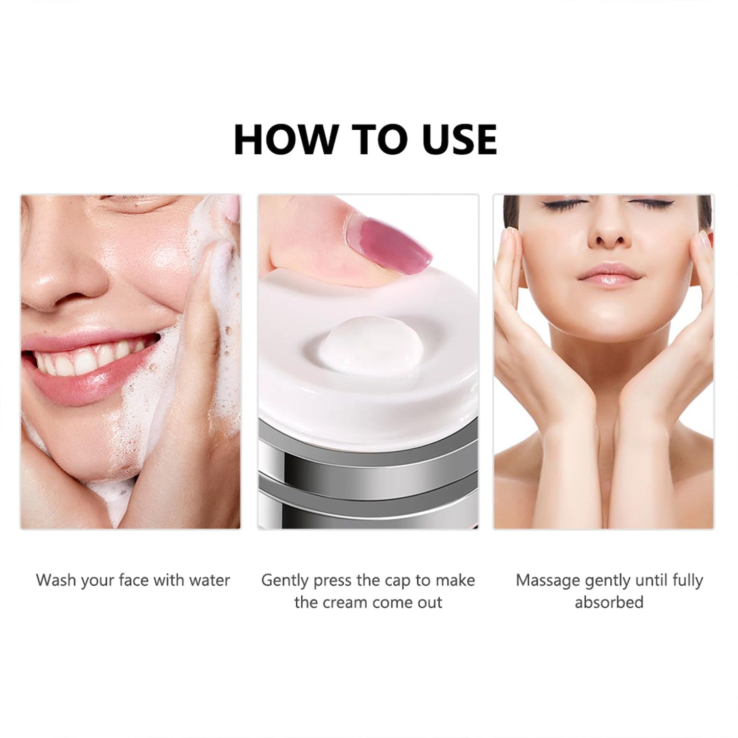 VedoAID Collagen Moisturizing Cream with Hyaluronic Acid, Deep Hydrating Anti-Aging Face Cream for Firming Skin, Day & Night Facial Moisturizer for Women & Men, 1.7 fl oz (50ml)