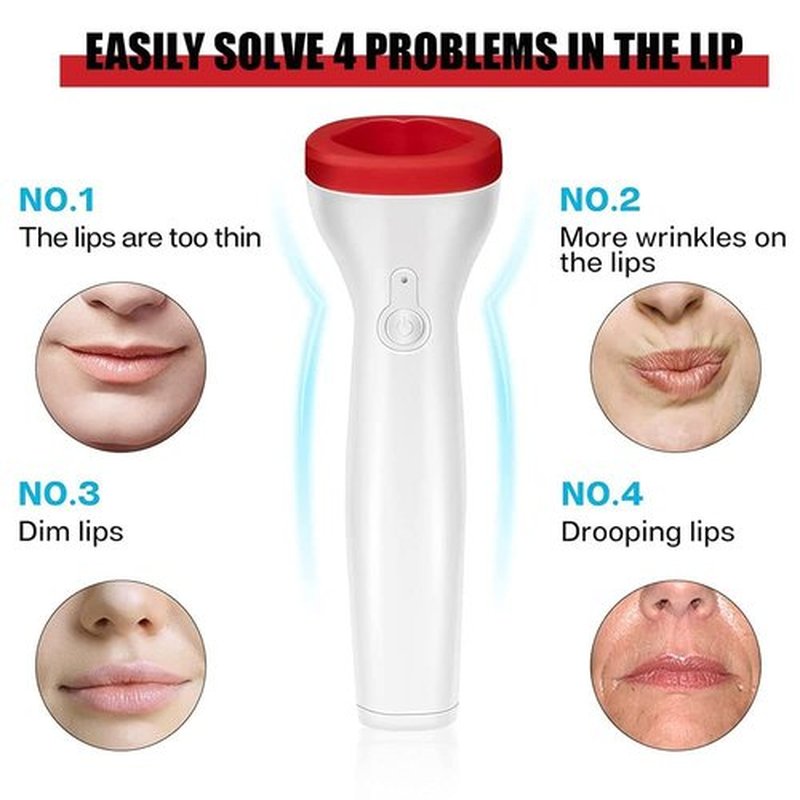 GVXOX Lip Plumper Device,2023 New Lip Sucker Plumper Tool Women's Electric Lip Plumper, Lip Plumper USB Rechargeable (Color : 2pcs)