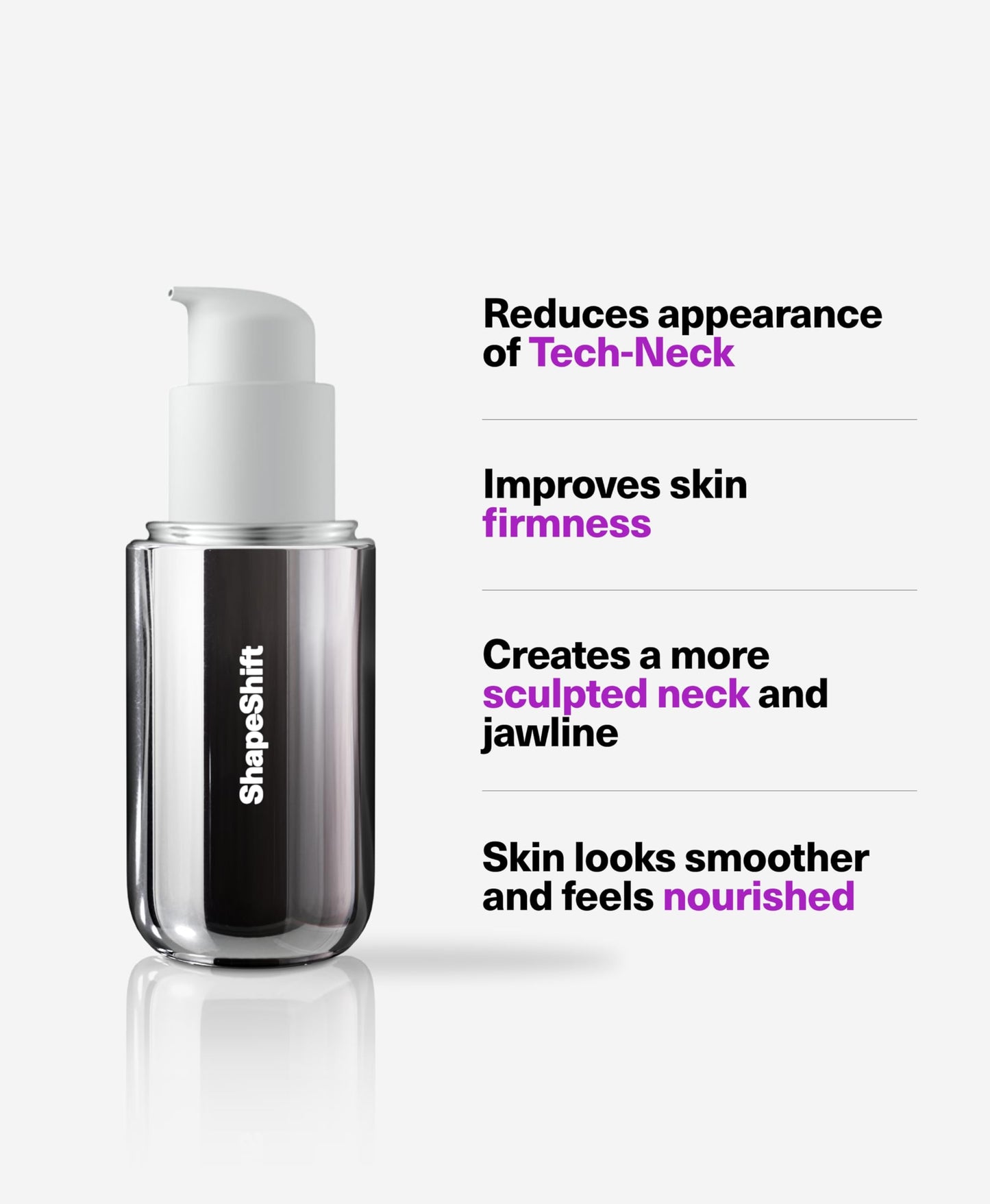 SickScience ShapeShift Advanced Jaw & Neck Firming Serum - Double Chin Reducer, Face Tightening Treatment with Exosome Technology to Lift Sagging Skin & Wrinkles in both Women & Men, 1.7oz