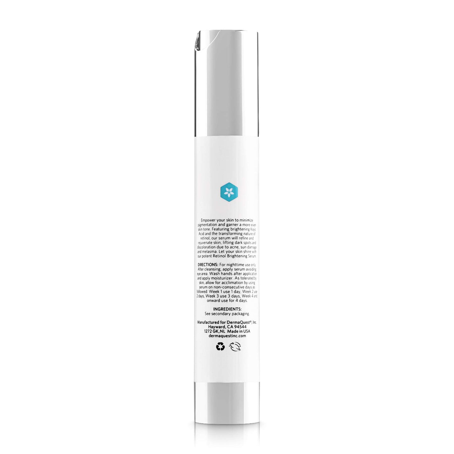 DermaQuest SkinBrite Skin Brightening Retinol Serum - Nighttime Anti Aging Facial Serum Treatment for Dark Spots, Pigmentation & Sun Damage - Anti Irritation Formula (1oz)