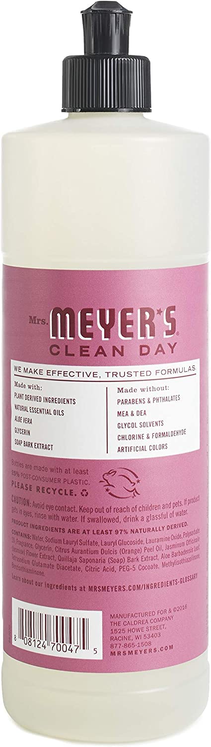 Mrs. MEYER'S Clean Day Liquid Dish Soap, Mum, 16 Fl Oz. (Pack of 3)