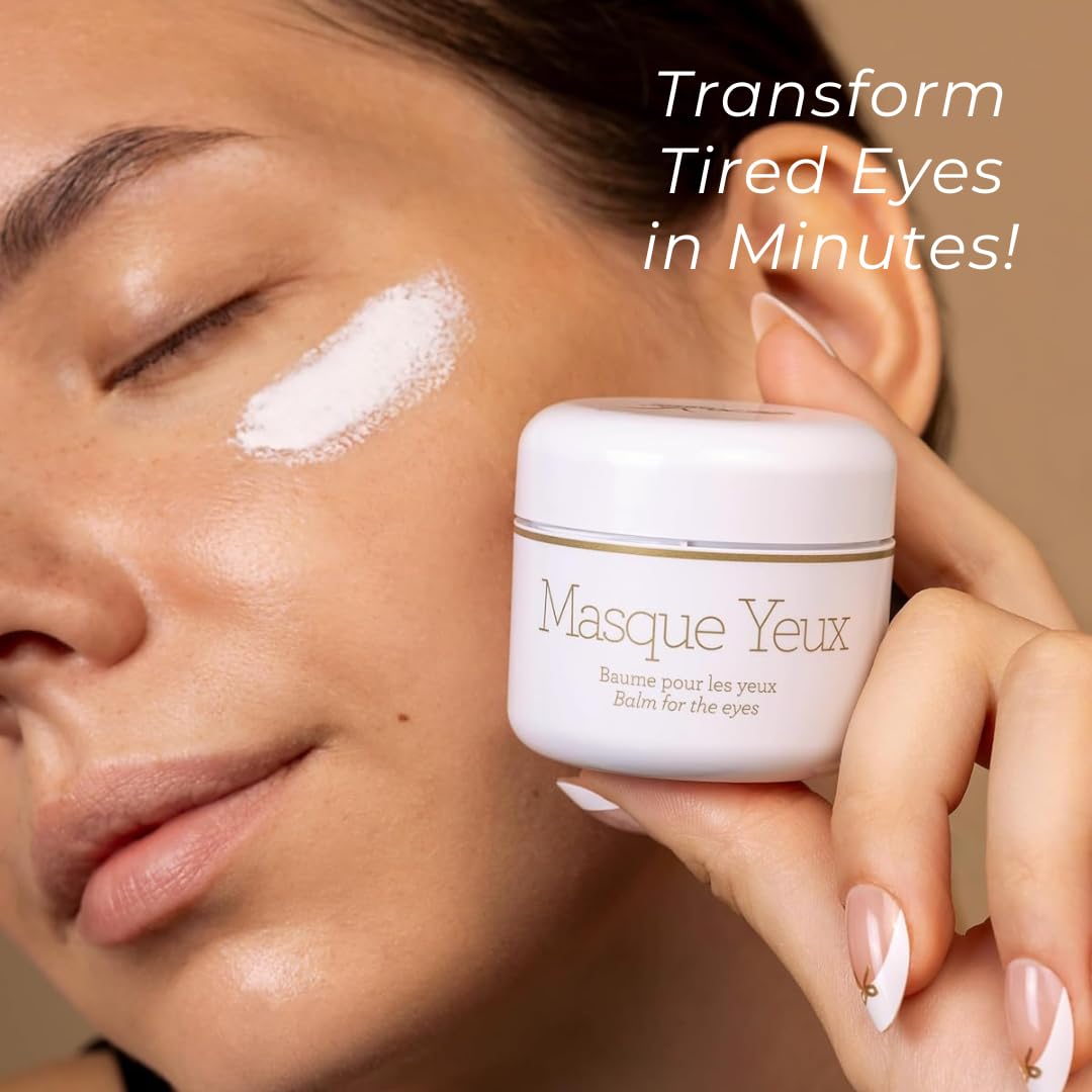 Gernetic Masque Yeux Eye Cream Mask - Rejuvenating Balm for Dark Circles, Puffiness & Mature Lines, with Artichoke & Chamomile Extract - 30ml/1.3oz