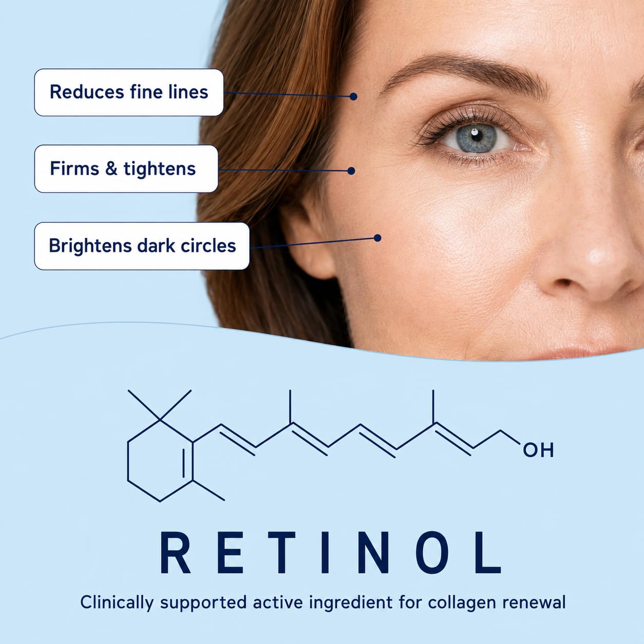Enaskin Naturals Under Eye Patches for Dark Circles: 30 Pairs Collagen Eye Gels Pads - Reduce Wrinkles, Puffy Eyes & Bags - Skin Treatment Mask with Retinol Collagen