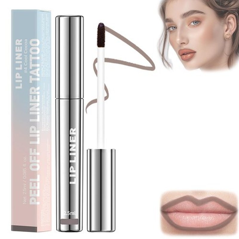 KDGENG Velleara Lip Stain, Veldoro Lip Stain, Veldoro Peelix Peel Off Lip Liner, Peelix Peel Off Lip Liner Stain, Timbersonic Peel Off Lip Liner, Lip Stain Long Lasting Waterproof (#Cocoa)