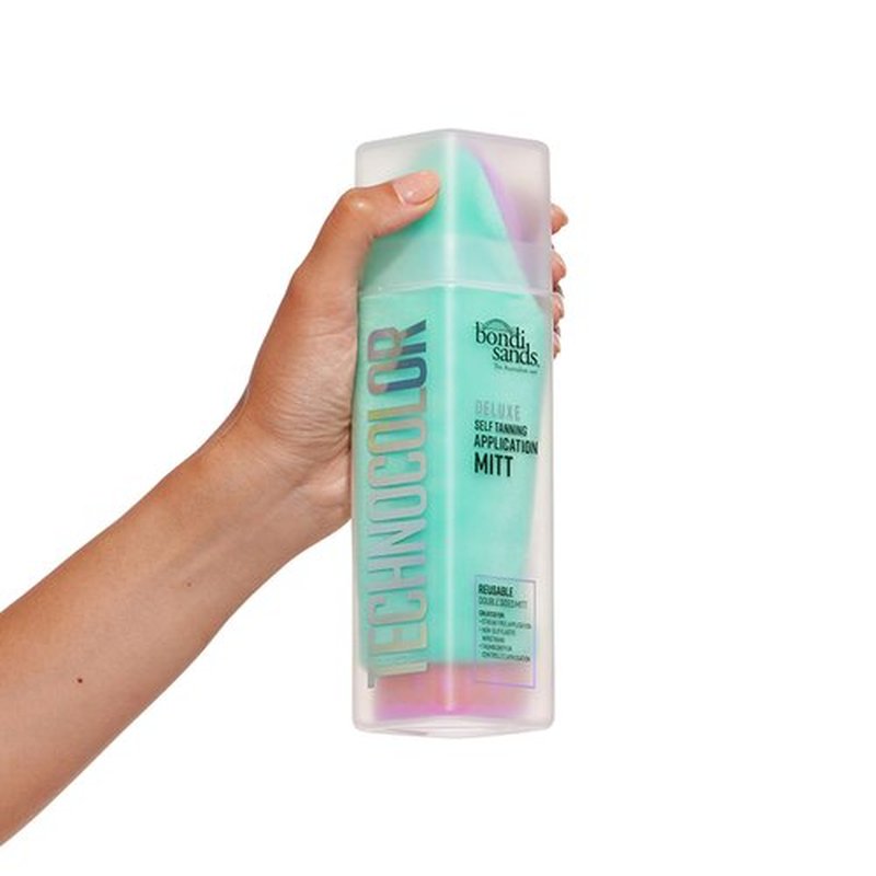 Bondi Sands Technocolor Deluxe Self Tanning Application Mitt, Streak-Free Application, Thumb Grip to Easily Blend, Double-sided, Washable & Resuable