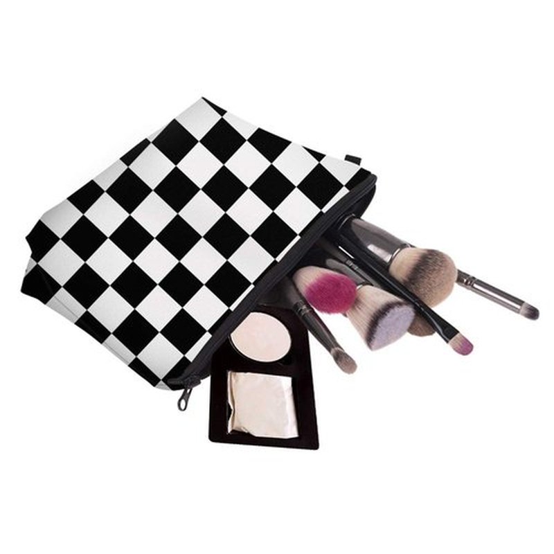 LOOMILOO Cosmetic Bag for Women, Adorable Roomy Makeup Bags Travel Water Resistant Toiletry Bag Accessories Organizer Cute Gifts (Lattice 51782)