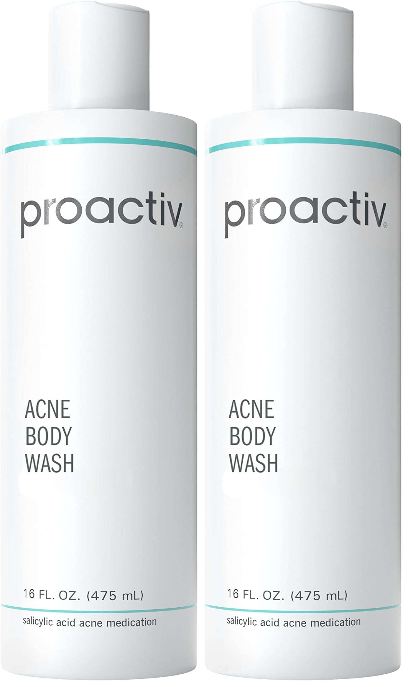 Proactiv Acne Body Wash, Gentle All-Over Cleanser, Unclogs Pores&Clears Blemishes, Salicylic & Glycolic Acid Formula, Soothing Complex of Shea Butter, Vitamin E & AloeVera Extract, 16 Fl Oz(Pack of 2)
