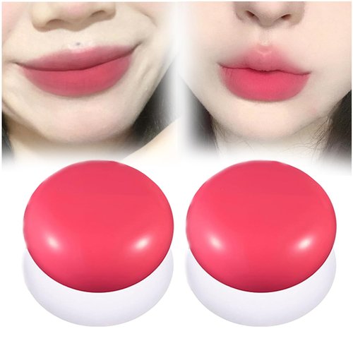 Korean Pudding Pot Blush-Lip Pudding Pot, Lip&Cheek Blurry Pudding Pot-5g, Pudding Pot Lip Tints, Buildable Lightweight, Multi-Use Soft Matte Finish Makeup Blush, Waterproof (05+06)