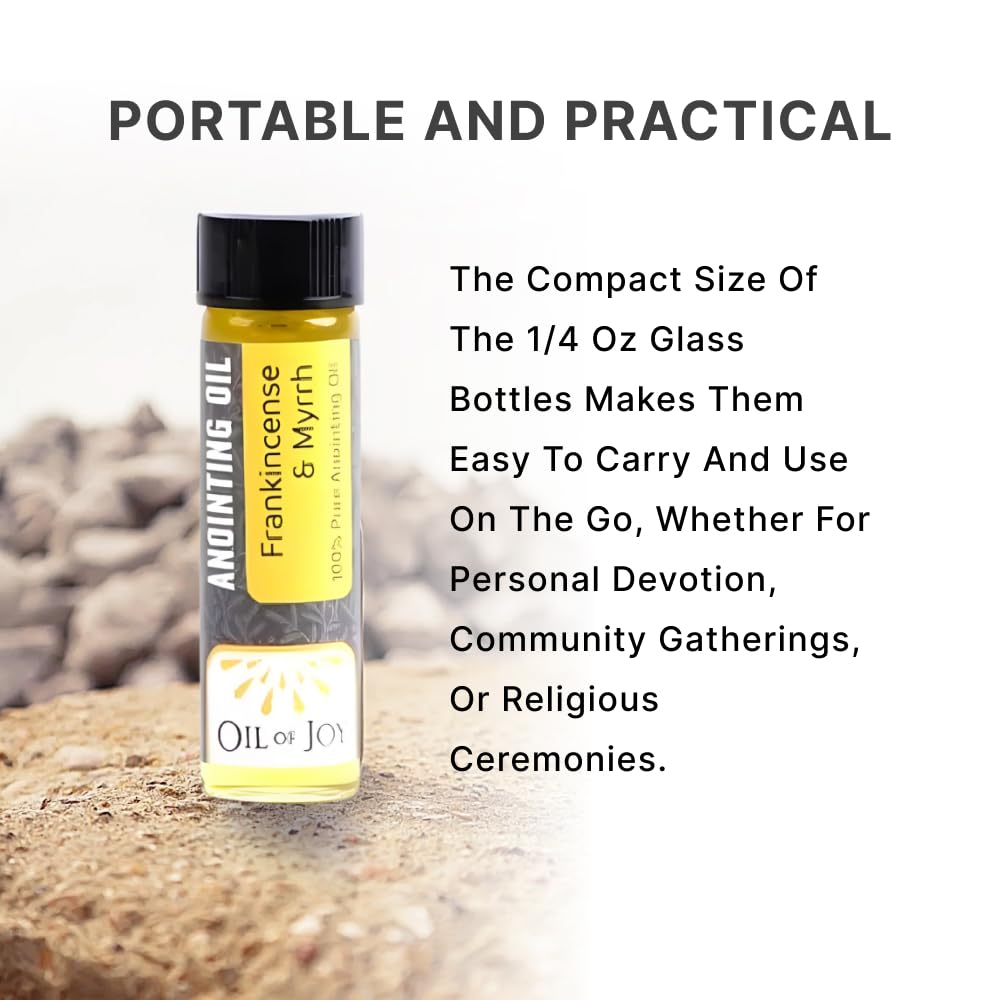Swanson Christian Products Anointing Oil - Frankincense and Myrrh - 1/4 Ounce - Package of 6