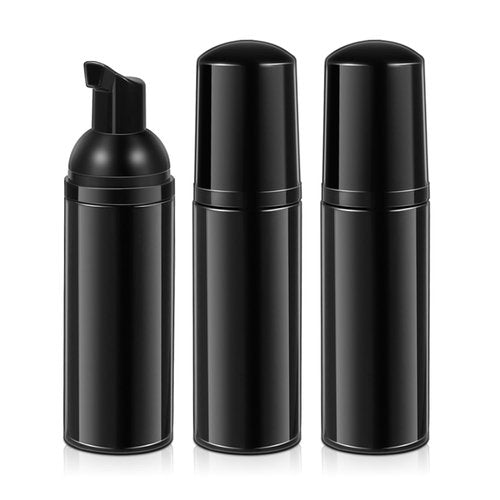 ASEVAT 2 oz Empty Foam Pump Bottle, Mini Travel Foaming Soap Dispenser for Hand Soap, Lash Cleanser, Shampoo (3pcs)