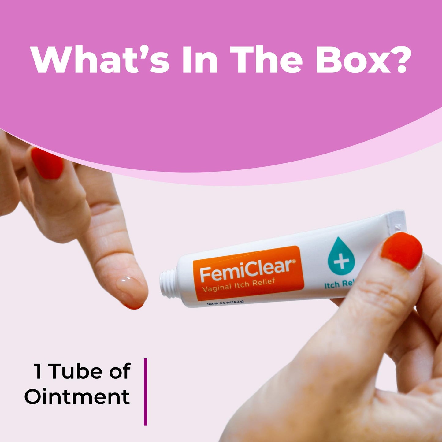 FemiClear Vulva Itch Relief Ointment, Fast-Acting, 0.5 Oz