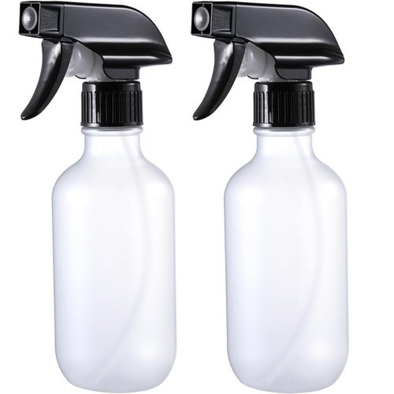 Water Spray Bottle for Hair, Frosted Clear Plastic Small Squirt Bottle with Adjustable Mist/Stream, Refillable Empty Mister Spray Bottle for Hair, Plant, Cleaning, Pet, Cooking, 10.1 oz /300ML