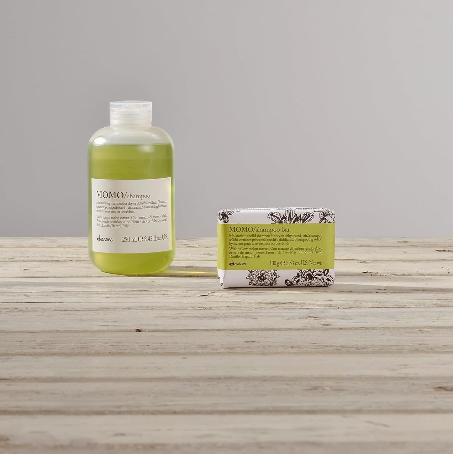 Davines Cleansing Bar, Solid Cleansing Shampoo Bar, Body Wash Bar, Packed in 100% FSC Paper Wrapper, Recyclable, and Aluminium Case Holder