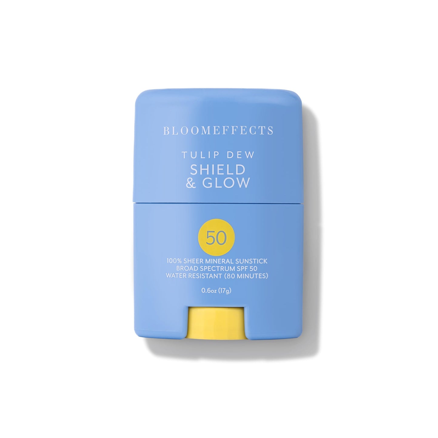 Bloomeffects - Tulip Dew Shield & Glow SPF Sunstick | Sheer Mineral Active Sunstick Broad Spectrum SPF 50 | Non-Sticky, Smooth Glide | Clean, Conscious Beauty | Leaping Bunny Certified (0.6 oz; 17 g)