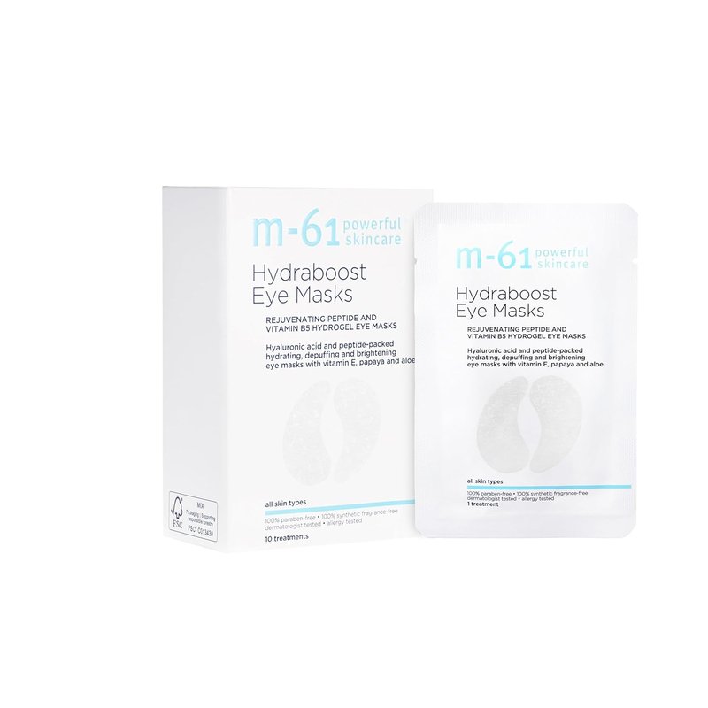 Hydraboost Eye Masks - Hydrogel Under Eye Patches with Hyaluronic Acid & Peptides | Reduces Puffiness & Dark Circles