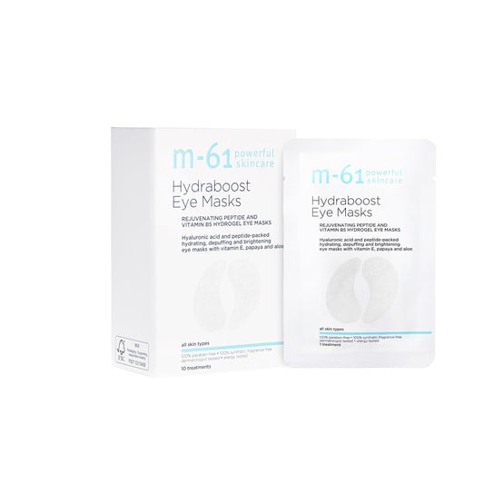Hydraboost Eye Masks - Hydrogel Under Eye Patches with Hyaluronic Acid & Peptides | Reduces Puffiness & Dark Circles