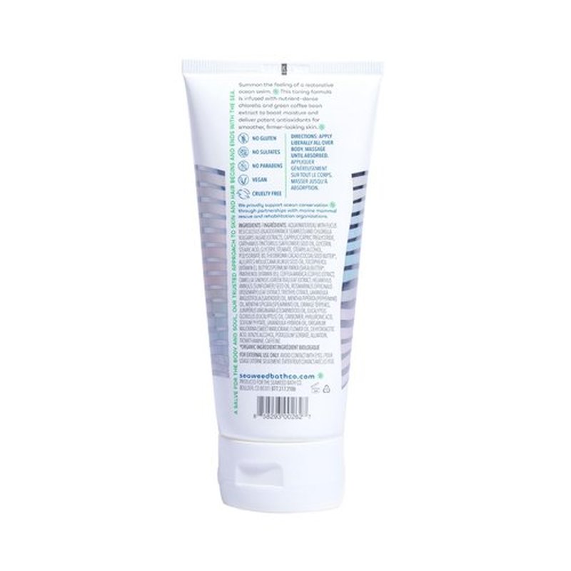 Seaweed Bath Co. Firming Body Cream, Rosemary Mint Scent, 6 Ounce, Skin Toning Hand & Body Lotion Moisturizer for Dry Skin, with Sustainably Harvested Seaweed, Chlorella, Green Coffee Bean