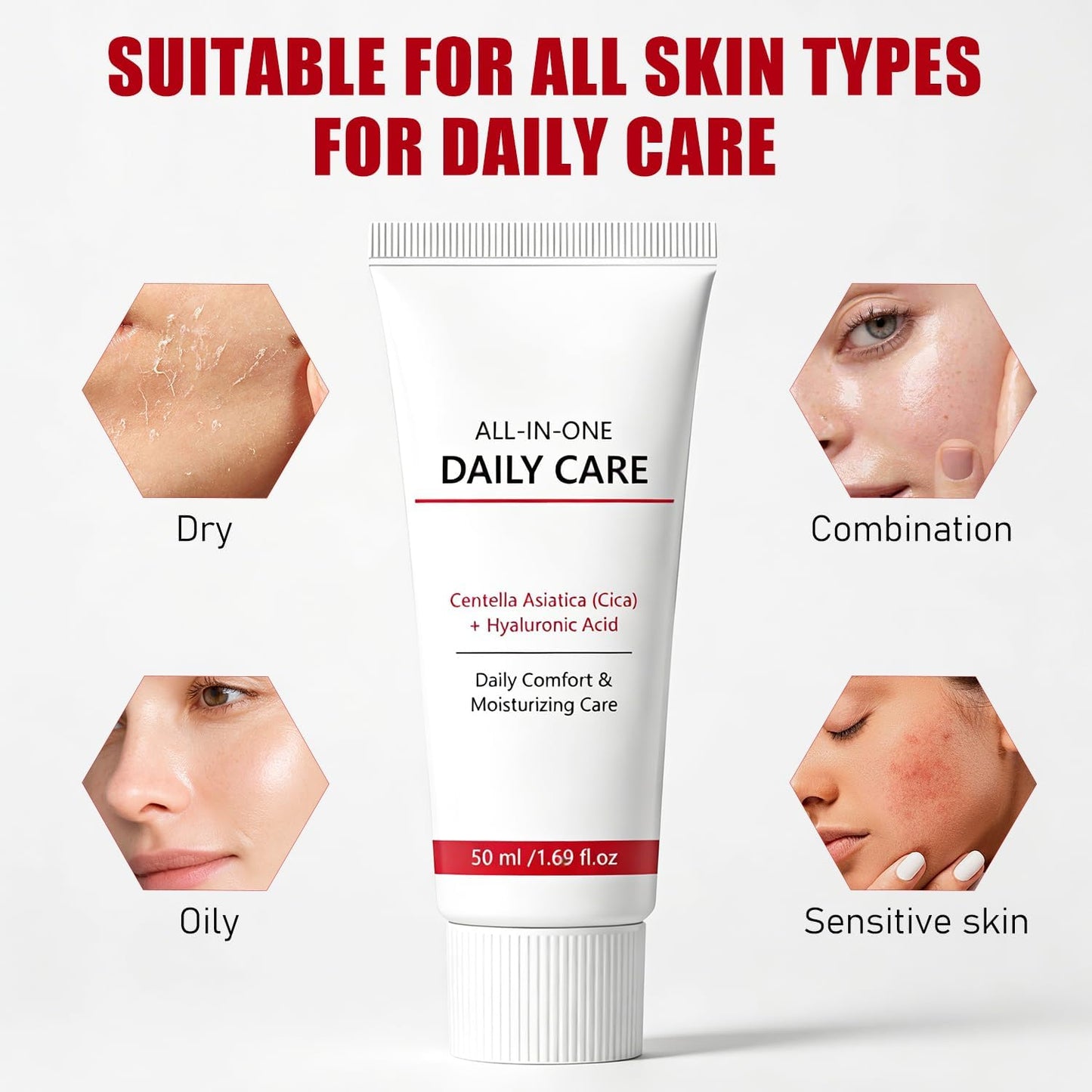 Koriderm Time Reverse Cream All-In-One Daily Moisturizing Face Cream with Centella Asiatica Collagen & Hyaluronic Acid ydrates, Firms & Reduces Wrinkles - Nourishing Skin Care for All Skin Types