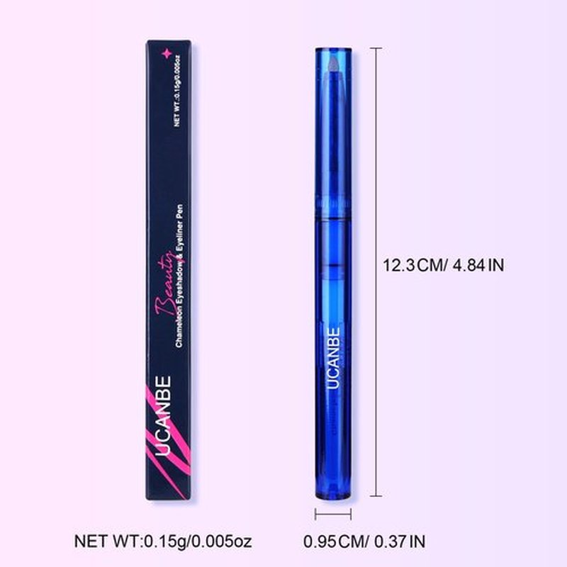 UCANBE Chameleon Eyeshadow & Eyeliner Gel Pencil-Multichrome Shifting Colors Metallic Glitter Eye Makeup,Waterproof Long-Lasting Smudge-Proof Multi-Dimensional Color (Periwinkle Blue to Deep Amethyst)