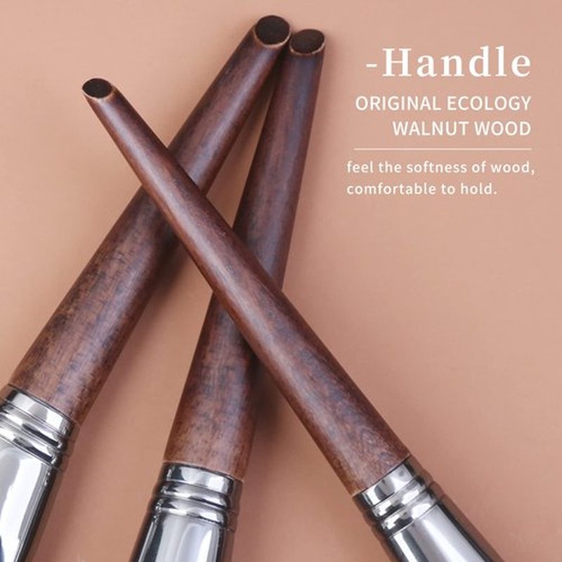 Deluxe Natural Goat Hair Makeup Brush Set with Case, Luxury ENZO KEN Cosmetic Brushes Makeup Set, Natural Makeup Brushes, Natural Bristle Makeup Brushes, Natural Hair Makeup Brushes Set Professional.