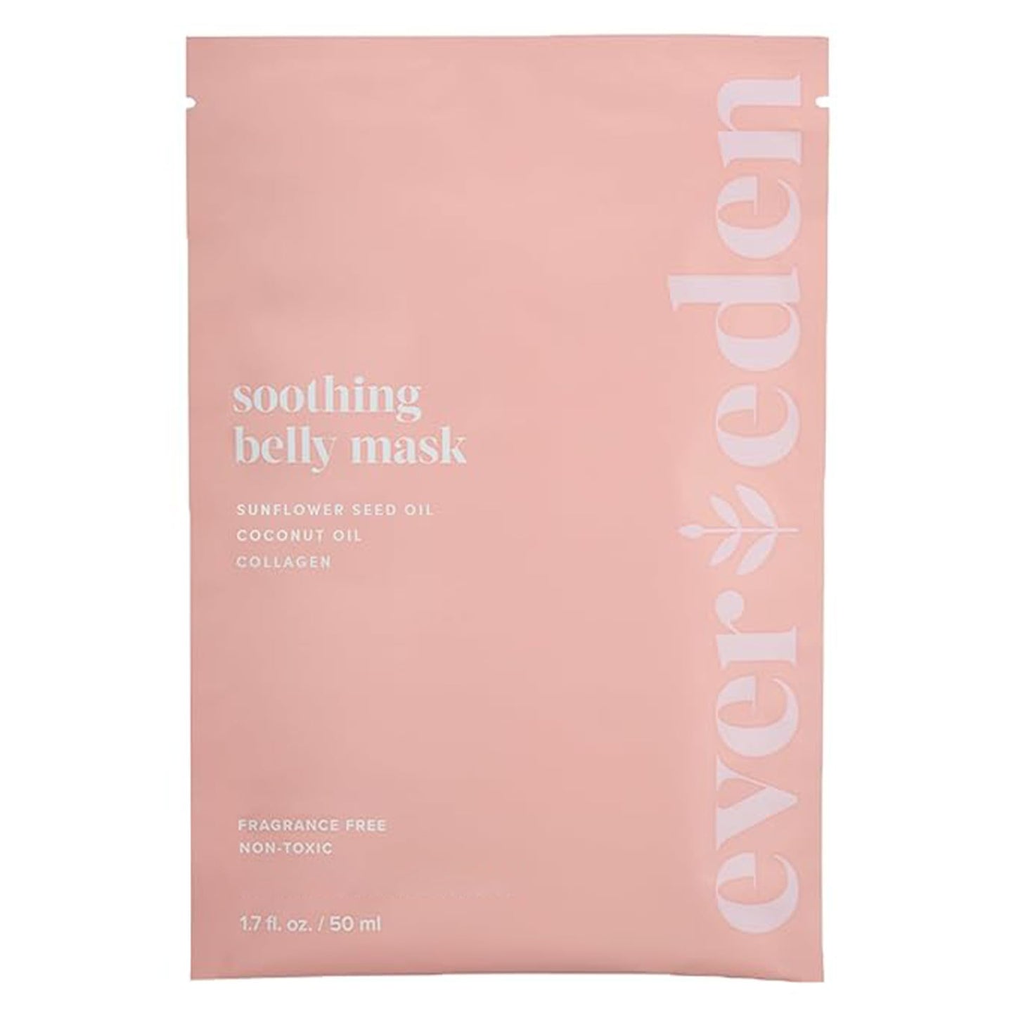 Evereden Soothing Belly Mask - 1 Belly Mask for Pregnant Women 2nd & 3rd Trimester - Hydrating, Nourishing, & Soothing Pregnancy Skin Care Belly Masks - Clean & Vegan Pregnancy & Maternity Products